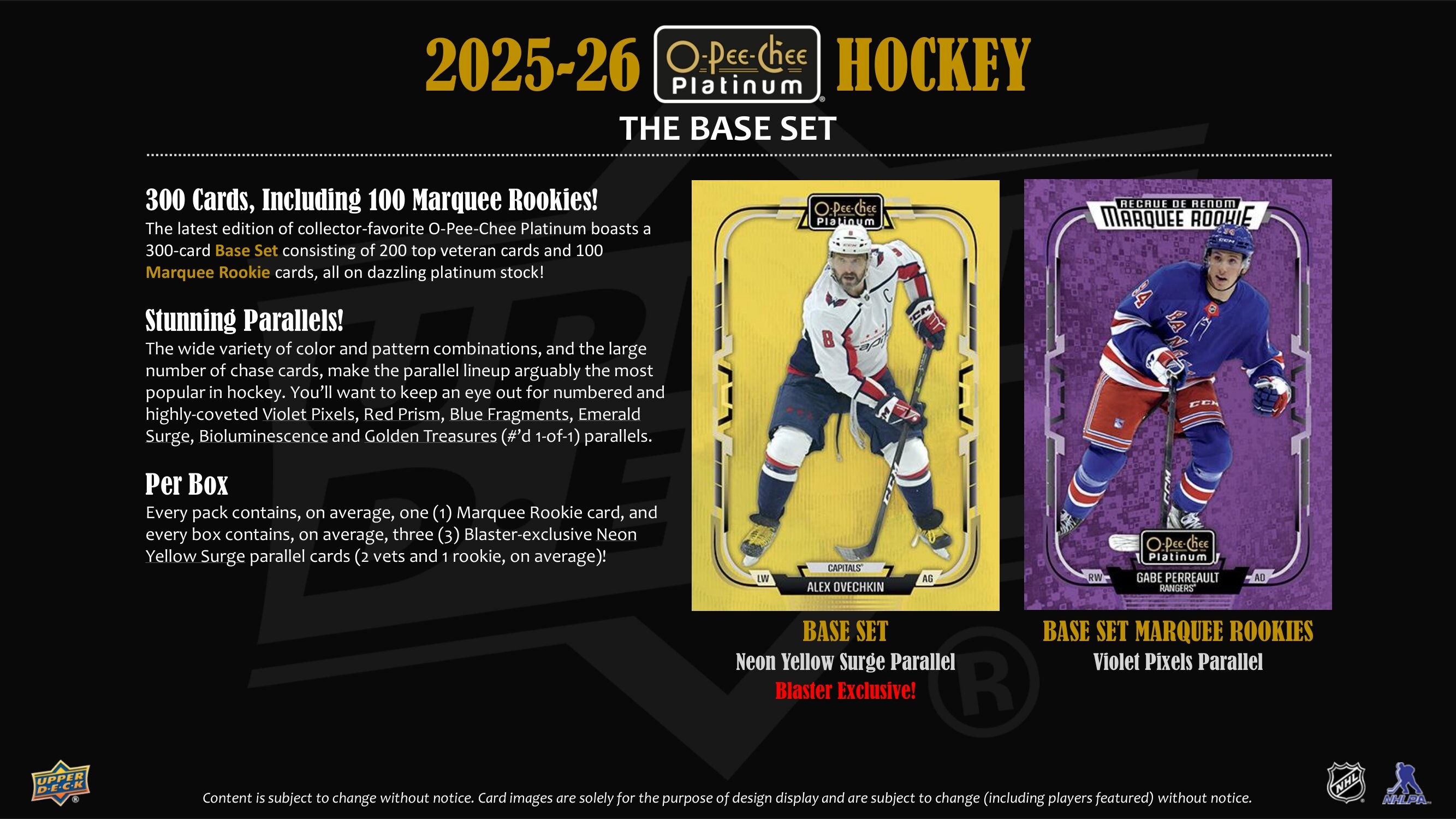 2025/26 Upper Deck O-Pee-Chee Platinum Hockey NHL Blaster Box