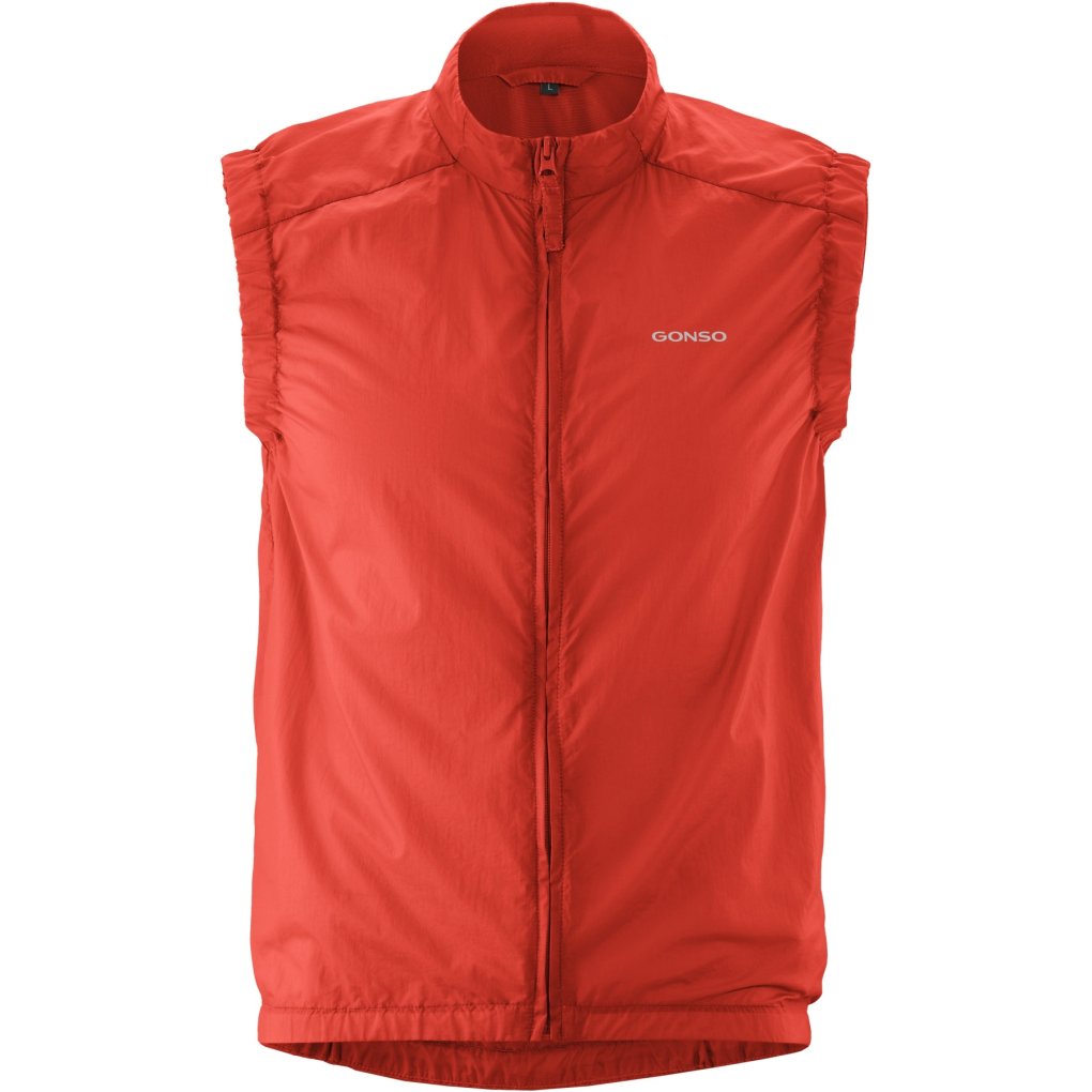 Gonso Adventure Wind Vest Men - Paprika Flame