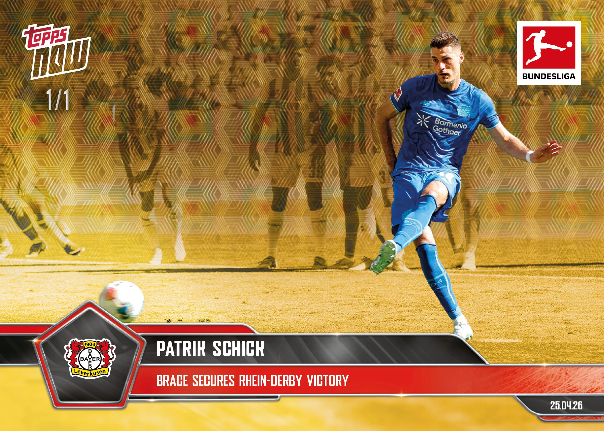 Patrik Schick - 2025-26 Bundesliga Topps NOW® - Card 180