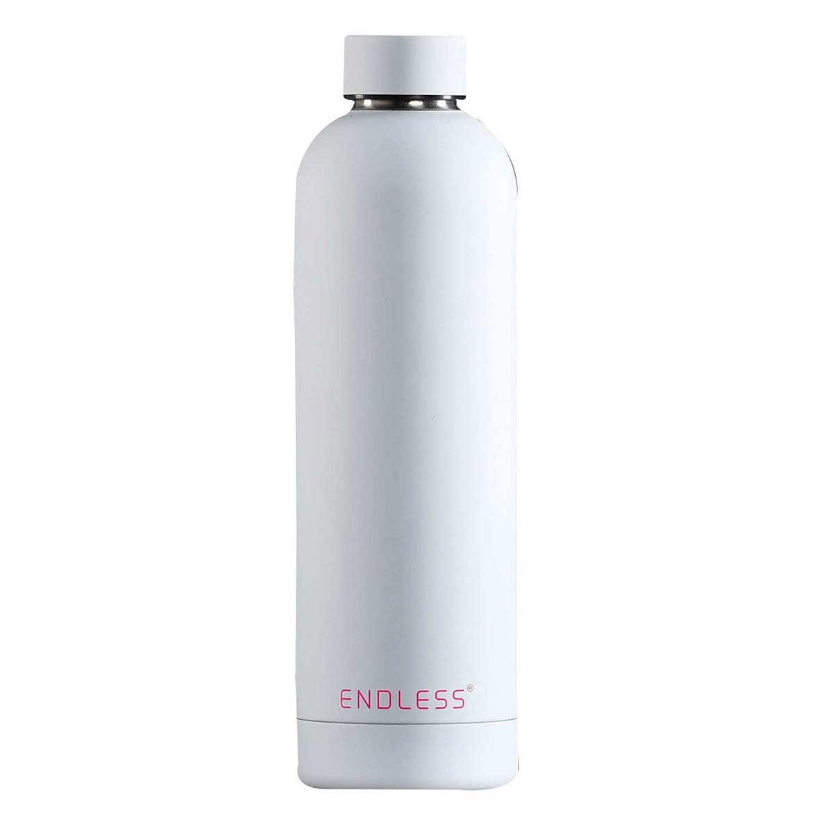 WHITE ENDLESS ICON THERMOS BOTTLE