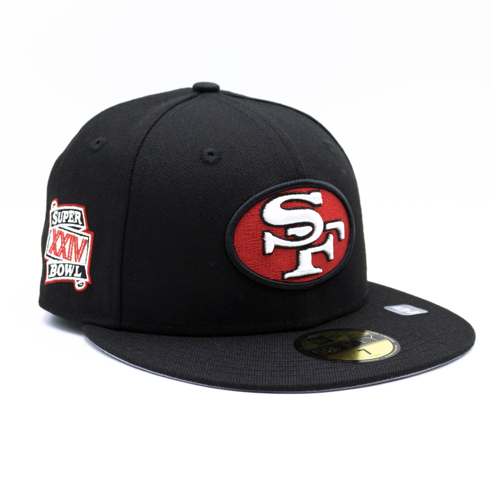San Francisco 49ers Super Bowl XXIV New Era 59FIFTY Fitted NFL Cap Black