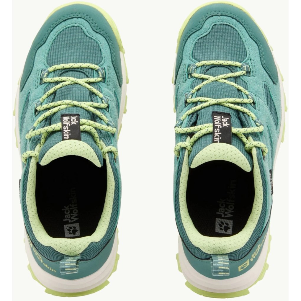Jack Wolfskin Vojo Tour Texapore Low Hiking Shoes Kids - jade green