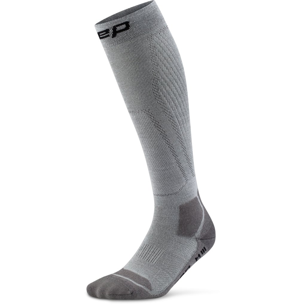 CEP Hiking Light Cushion Tall Compression Socks Men - grey/dark grey
