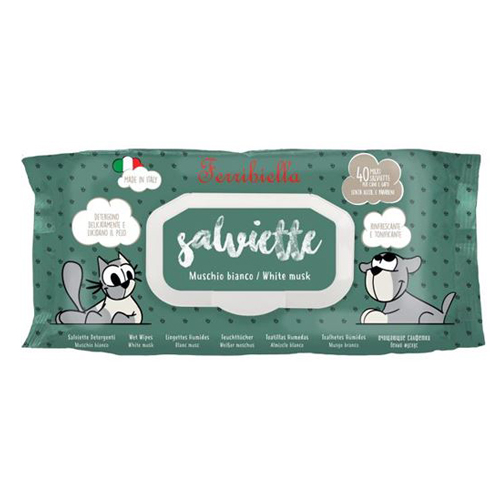 Ferribiella Wet Wipes White Musk - 40 Wipes