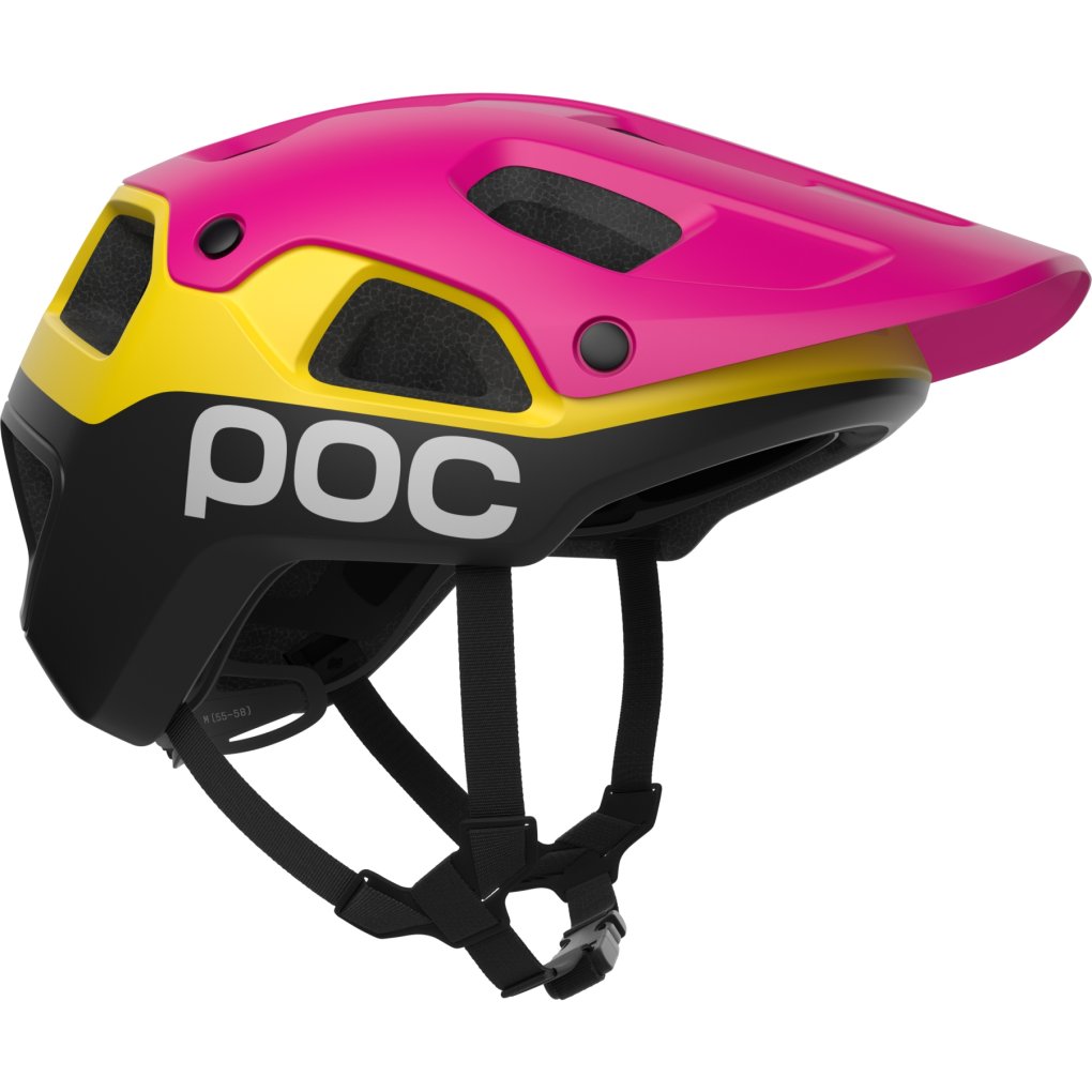 POC Cularis Pure MIPS Helmet - 8883 Rhos Red Matt/Citrine Yellow Matt