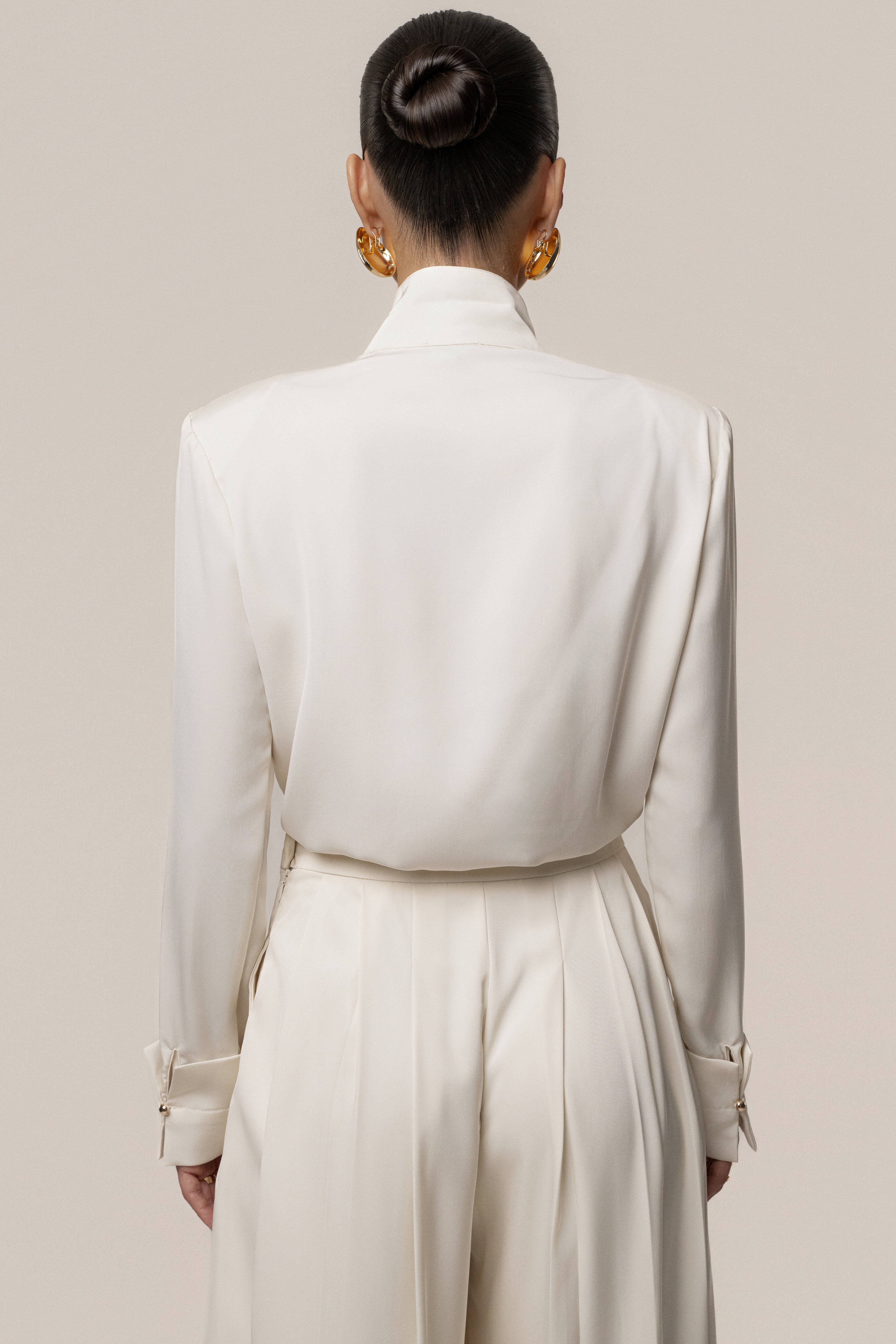 Buttercream Visionary Pleated Bodysuit