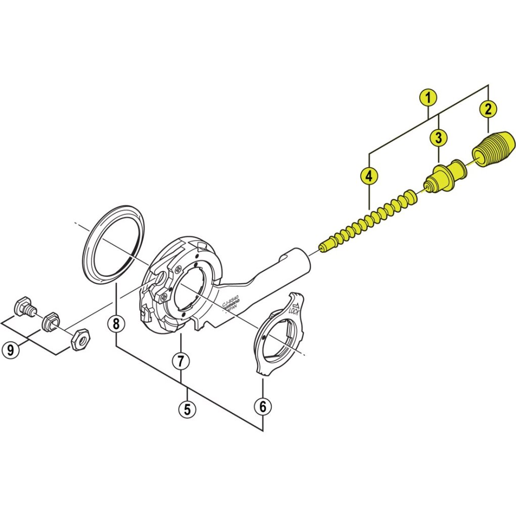Shimano Outer Casing Holder Unit for CJ-8S40