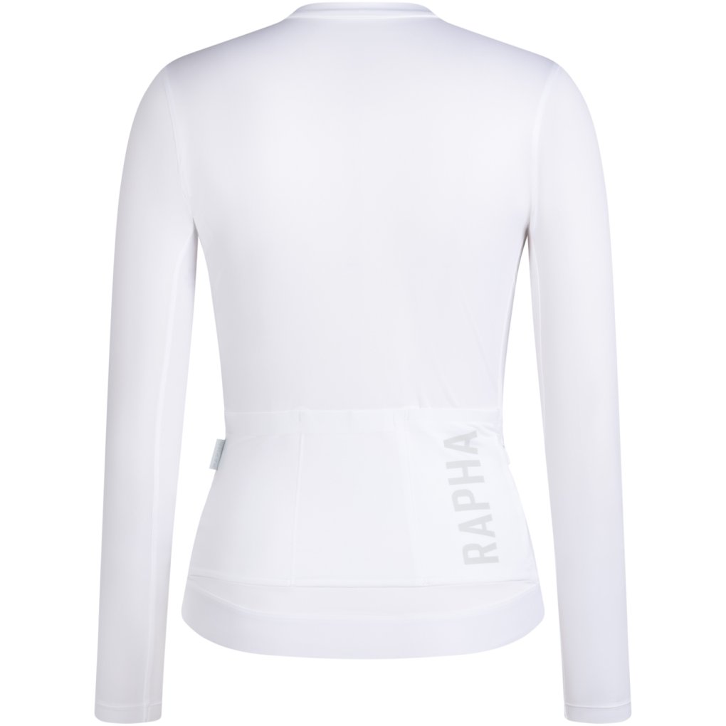 Rapha Pro Team Lightweight Long Sleeve Jersey Women - white/silver