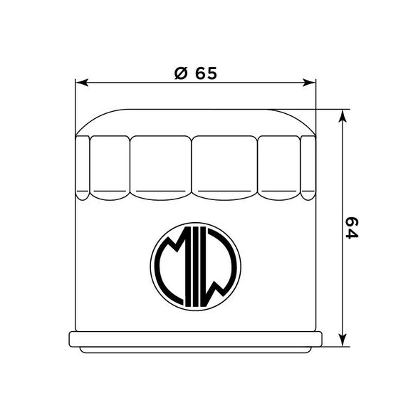 Meiwa 268951 oil filter original typeRef: 268951