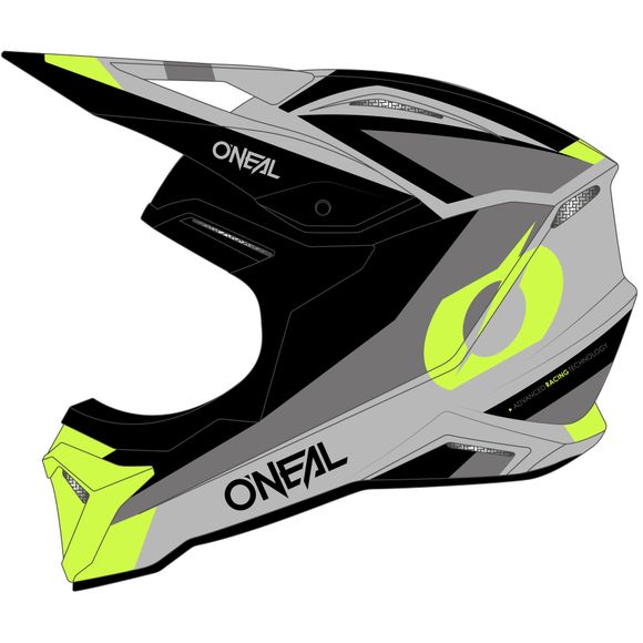 O'Neal 1 SRS - STREAM V24 2024 cross Helmet - Black / YellowRef: OL1955