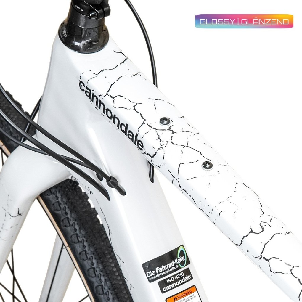 Unleazhed Gravel Unscratch BPG01 Bike Protection Tape - Fragment Black Glossy