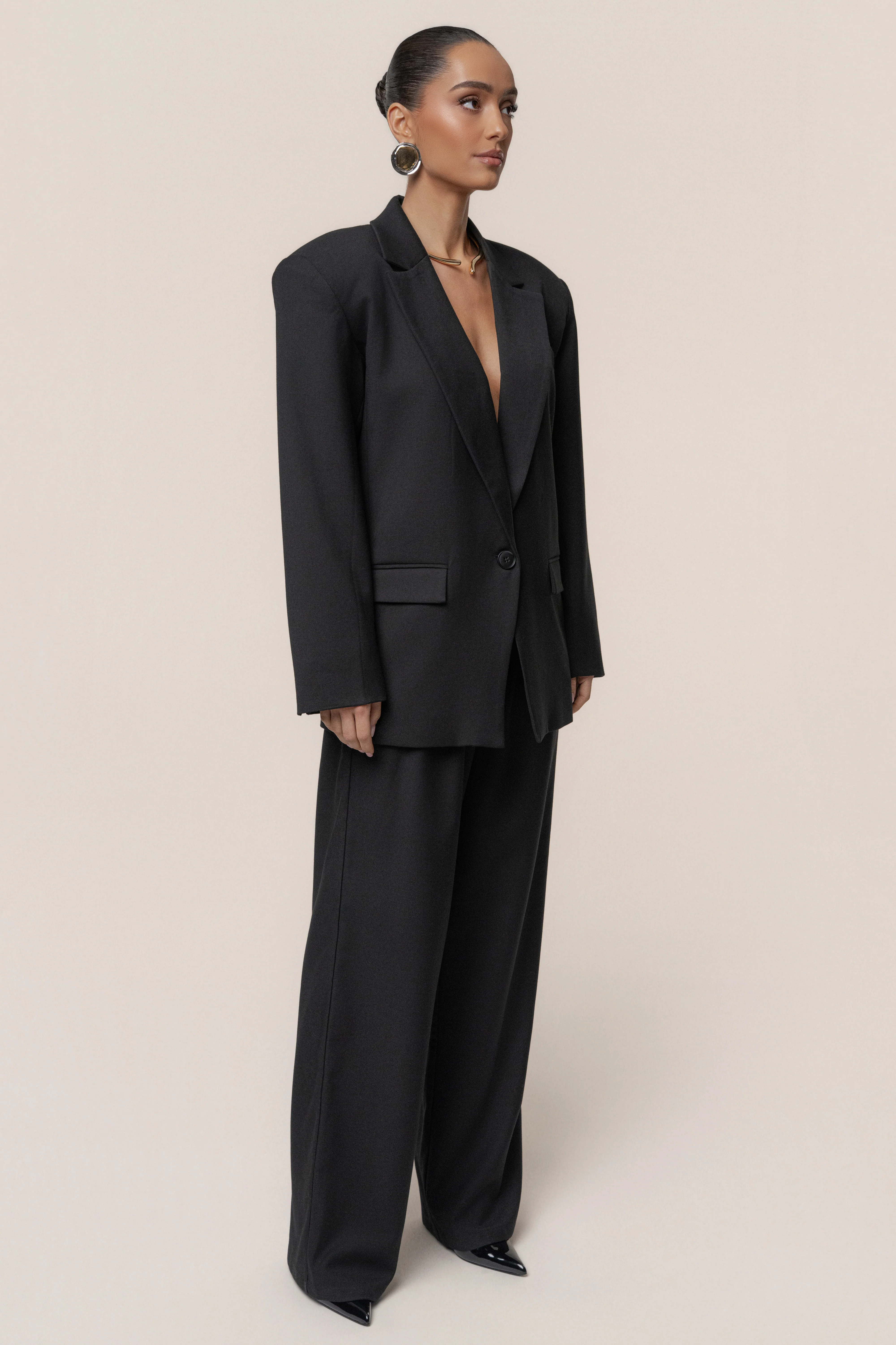 Black Refined Moments Trouser