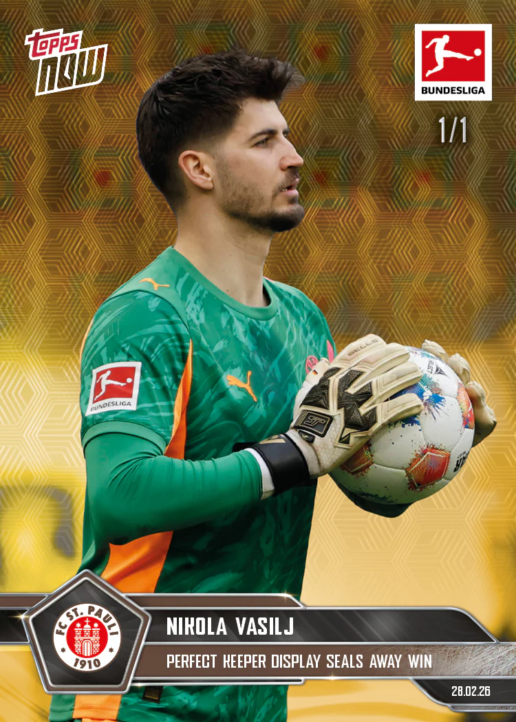 Nikola Vasilj - 2025-26 Bundesliga Topps NOW® - Card 134