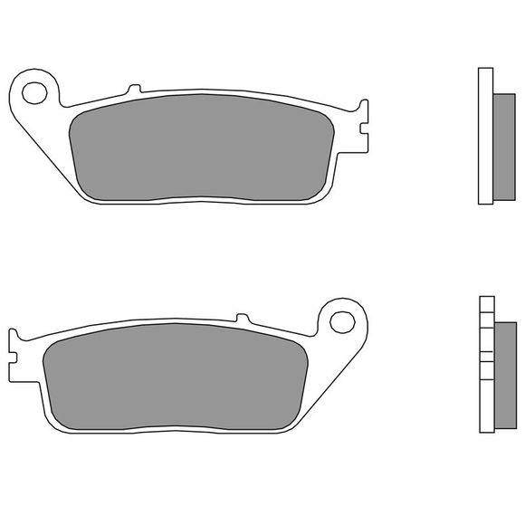 Plaquettes de freins Brembo Plaquettes Brembo Sinter Métal Fritté avantRef : 07096XS