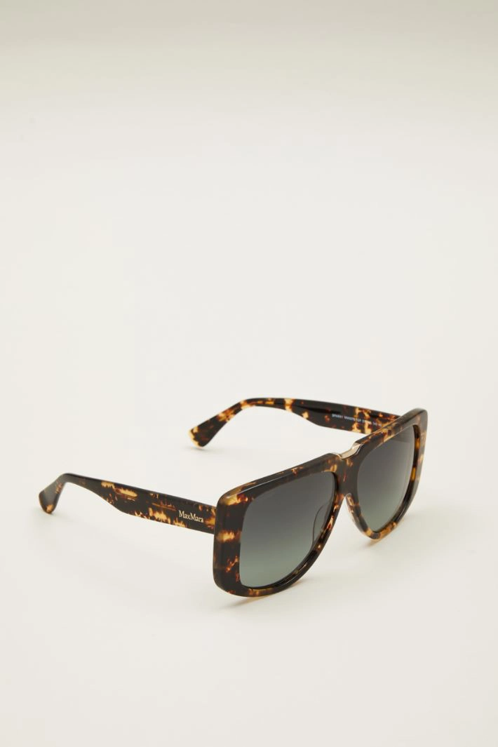 Mask sunglasses  - BROWN