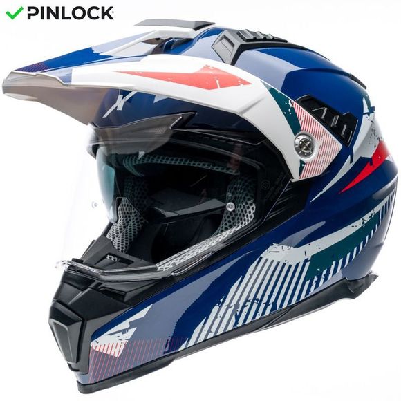Dexter ELECTRON 3 NOVA Full-Face Helmet - Blue / WhiteRef: DX0719