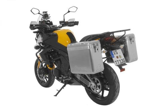 Touratech ZEGA Mundo 31/31 suitcase - Black support included - AluminumRef: Trt01142A / 01-408-6150-0