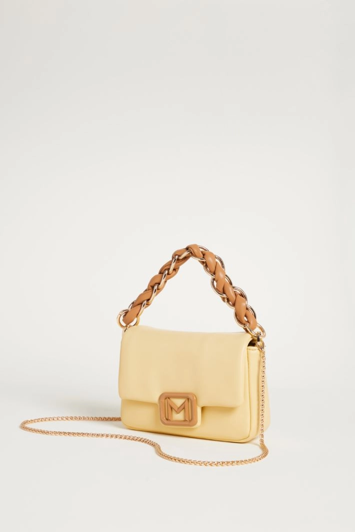 Padded bag in coated fabric - YELLOW