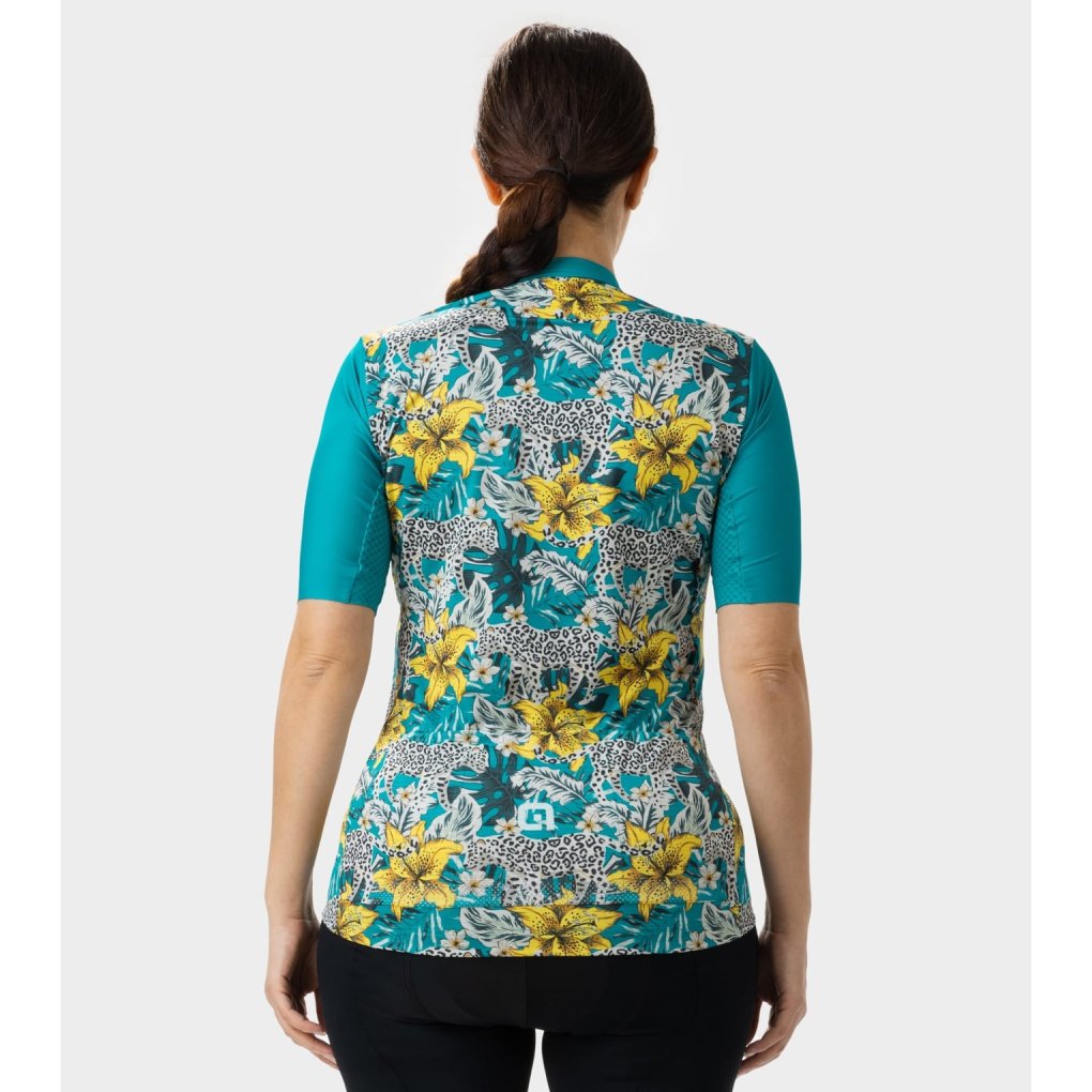 Alé PR-E Hibiscus Short Sleeve Jersey Women - cobalt blue