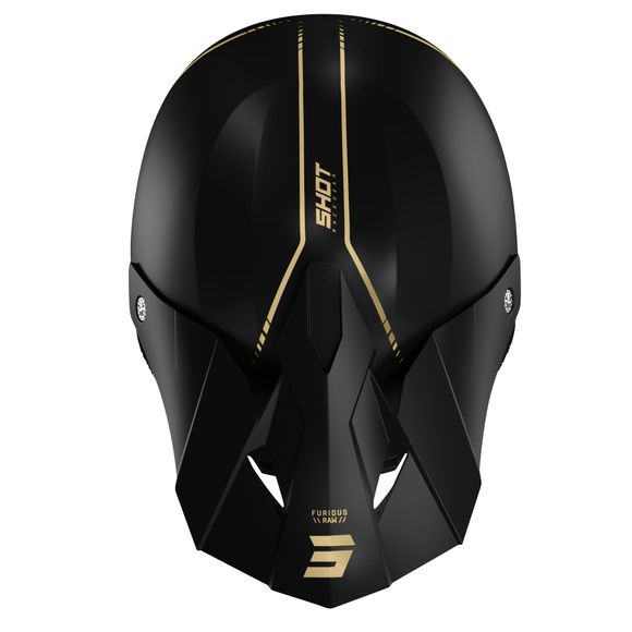 Shot FURIOUS DRAW 3.0 cross helmet - BLACK GOLD MATT 2023 - Black / YellowRef: SO2187