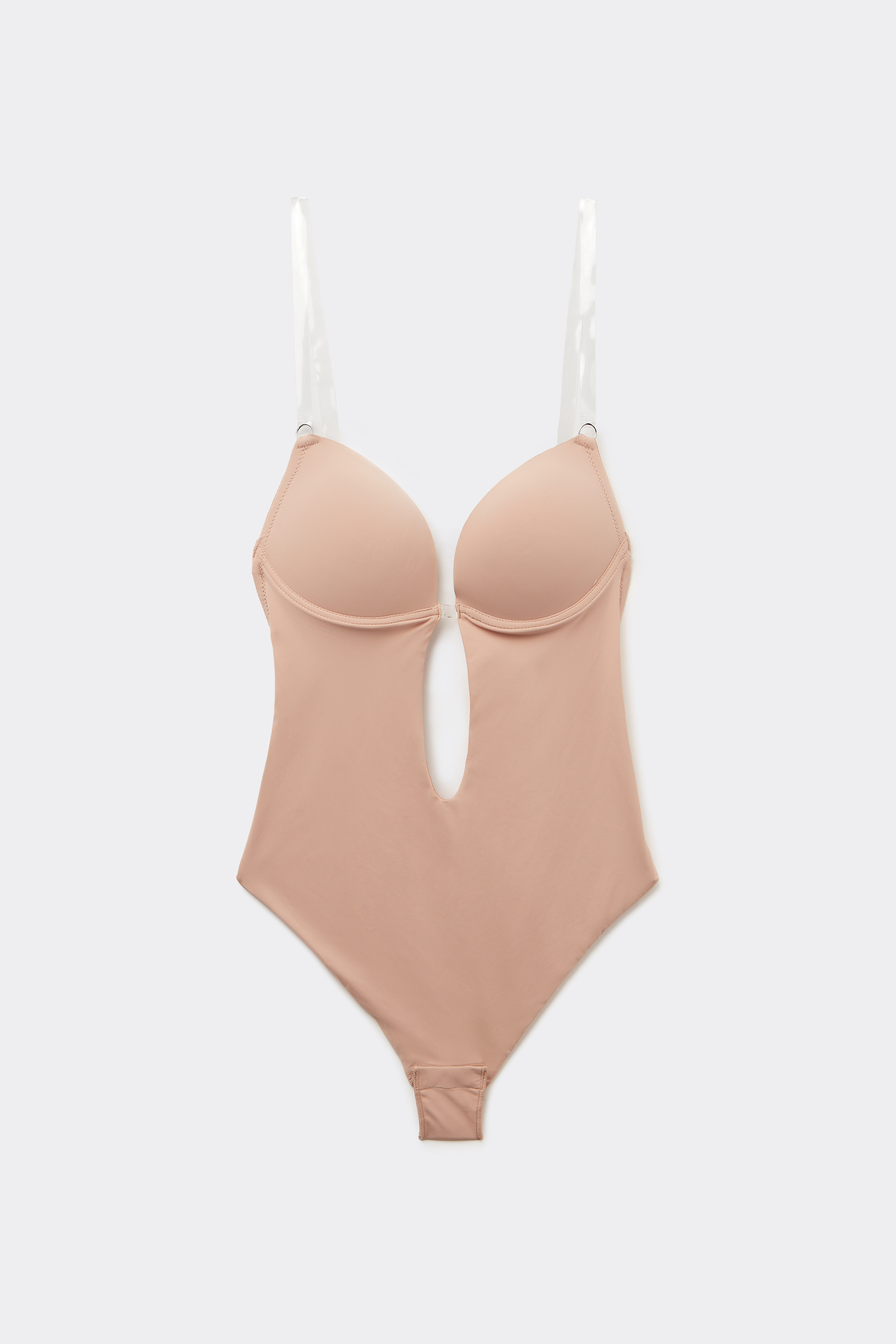 Recycled Microfibre Padded Push-Up Body with Silicone Shoulder Straps