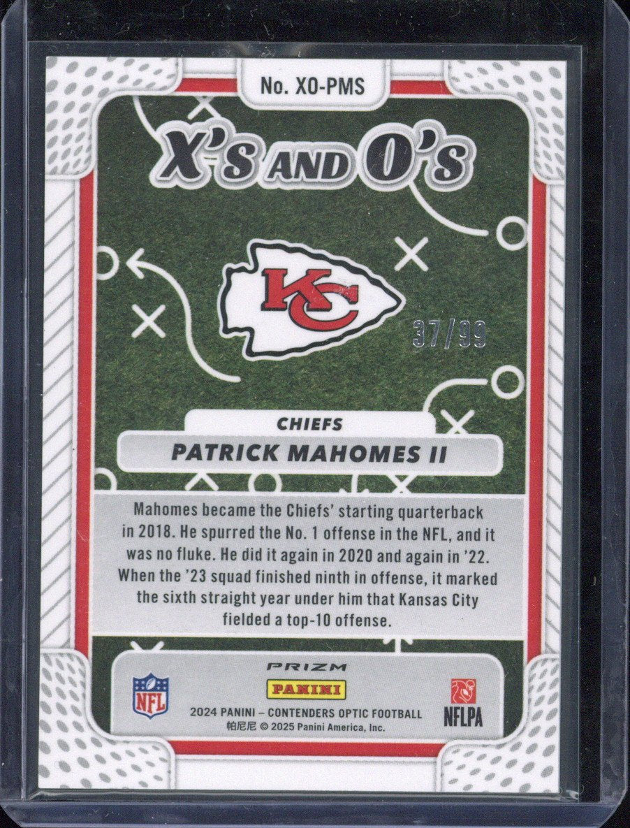 2024 Panini Contenders Optic Patrick Mahomes II /99 X's and O's #XO-PMS