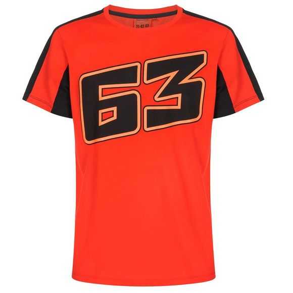 Short Sleeve T-shirt Bagnaia FRANCESCO - Black / RedRef: FB0006