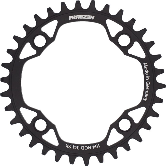 Fraezen BLATT Chainring - Shimano 104 BCD - black