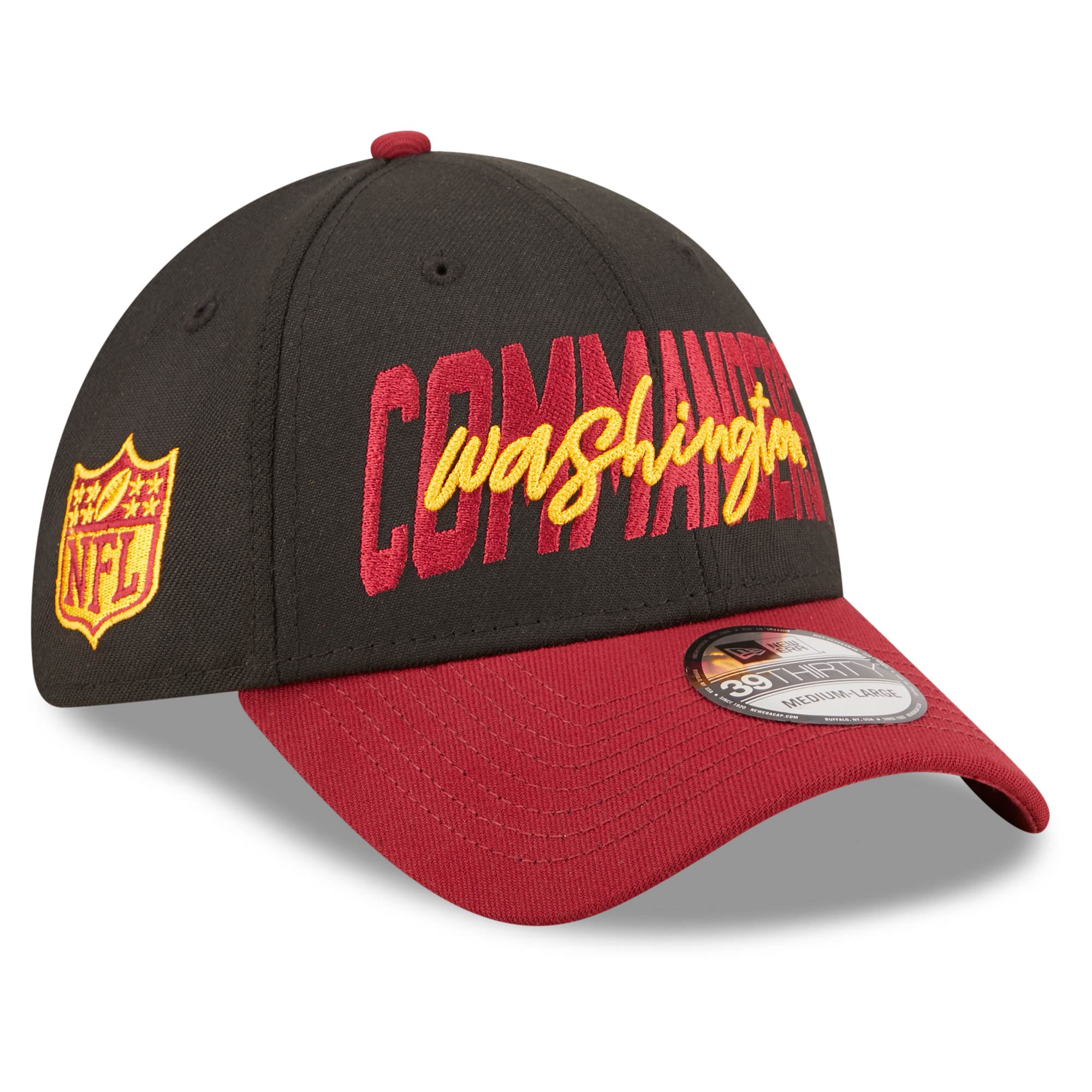 Washington Commanders Official 2022 NFL Draft New Era 39THIRTY Flex Cap