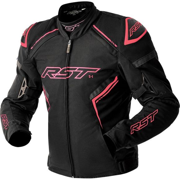 Rst S1 D3O® Lady Motorcycle Jacket - Black / PinkRef: RST0341