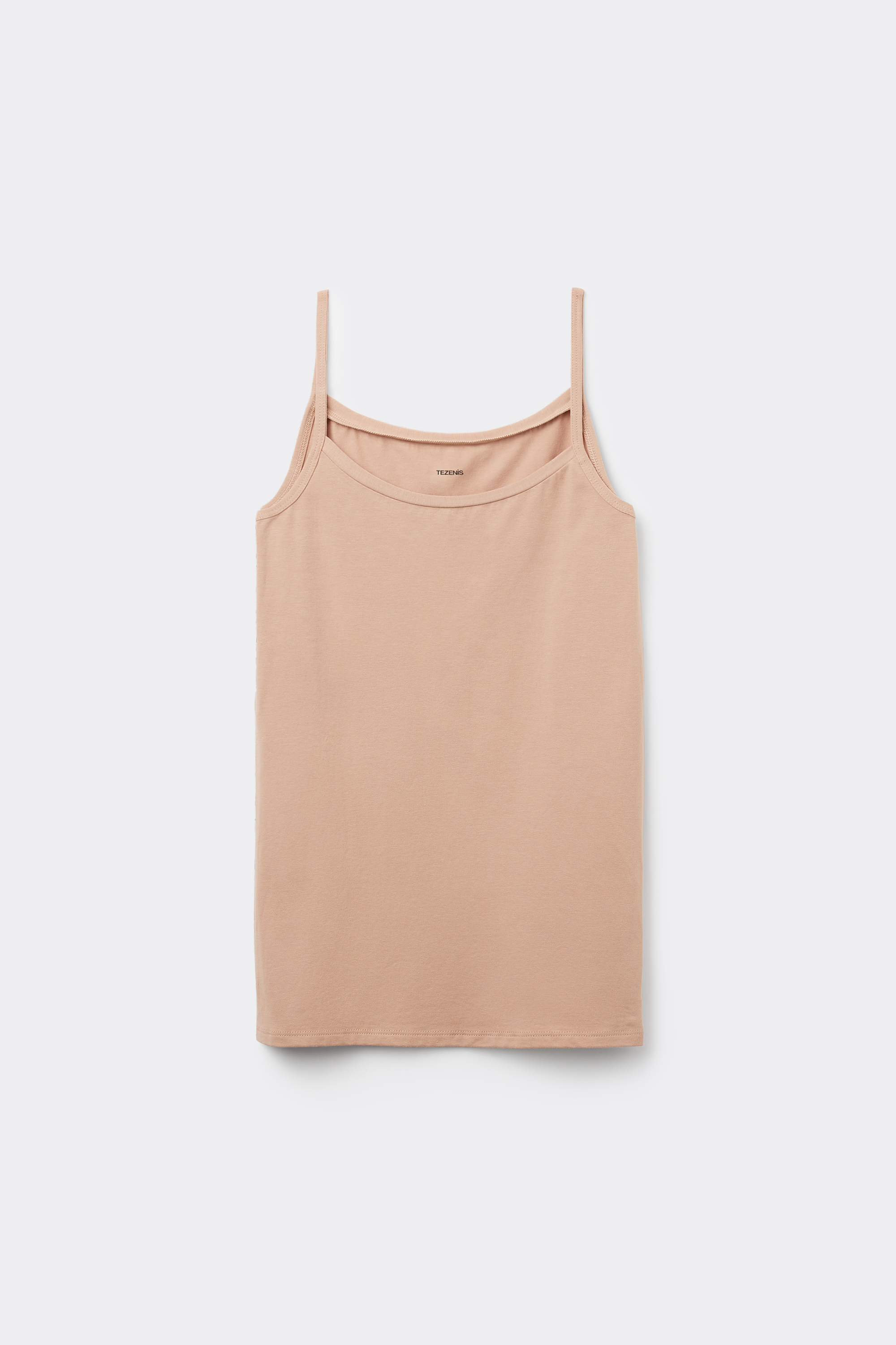 Organic Stretch Cotton Camisole with Round Neck