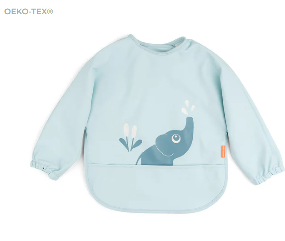 Sleeved pocket bib