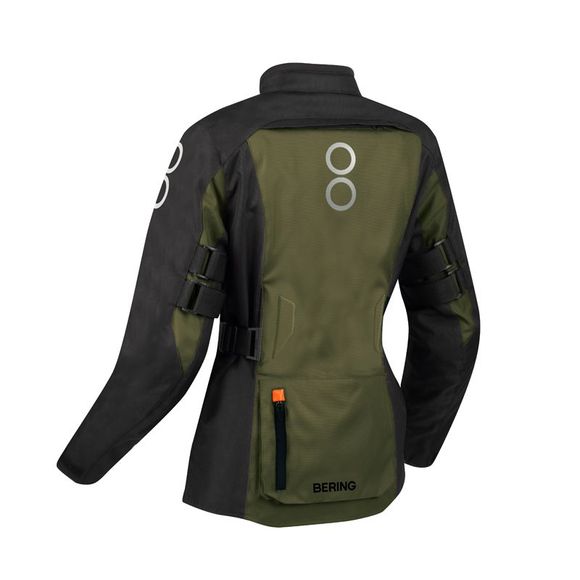 Lady Zephyr Bering Motorcycle Jacket - Black / GreenRef: BR1578