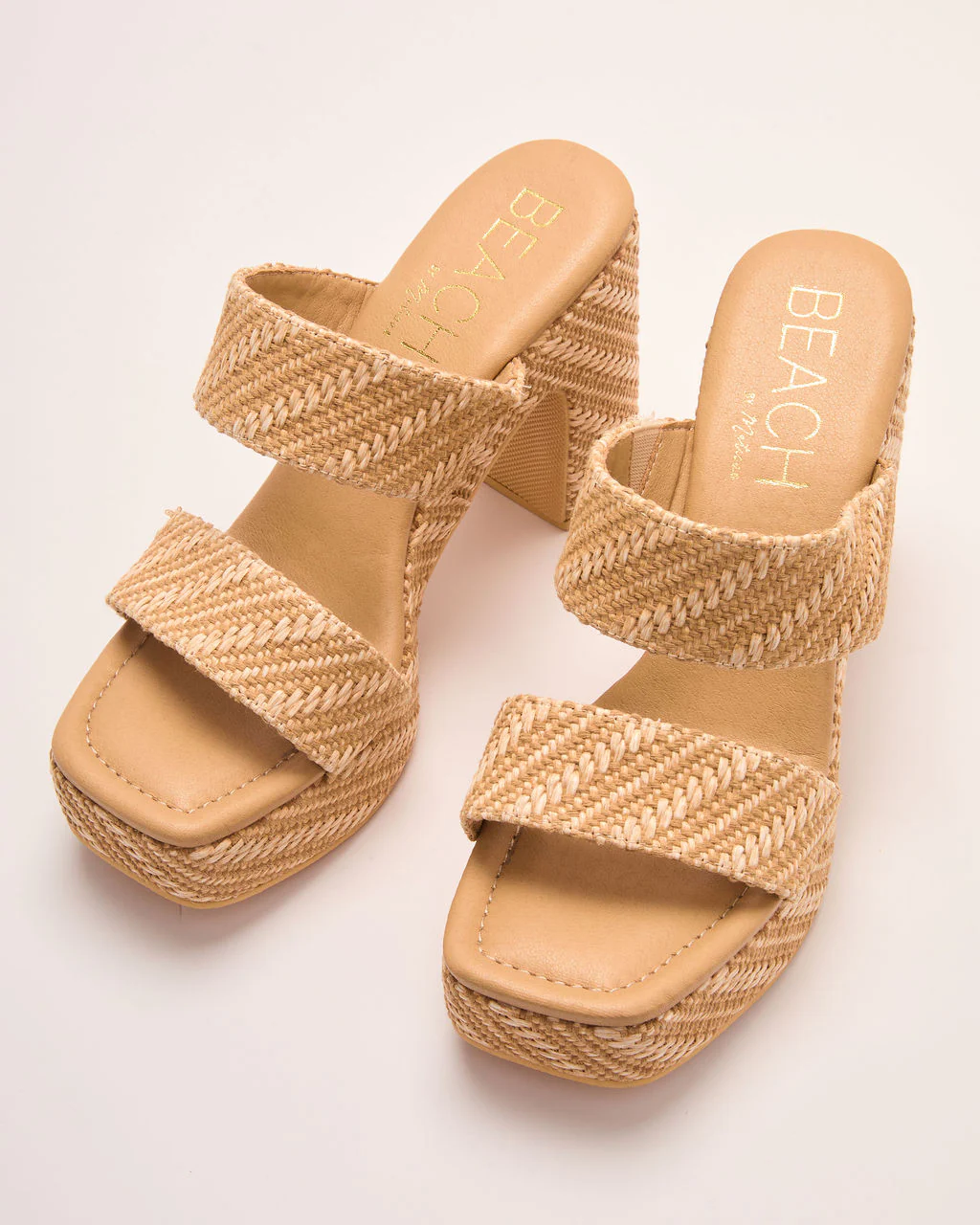 Kaima Raffia Platform Heeled Sandal