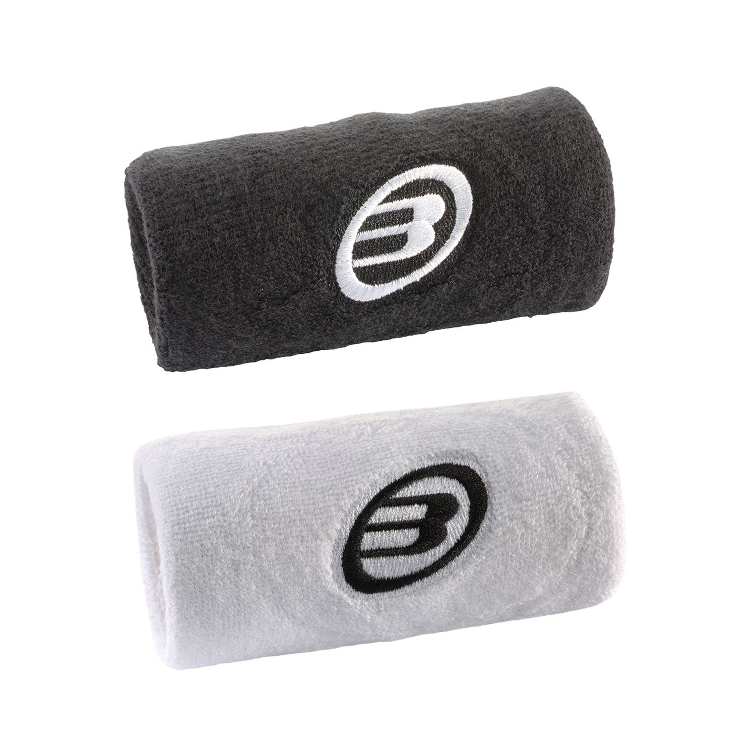 WRISTBAND PAIR BULLPADEL BLACK/WHITE BPMU262