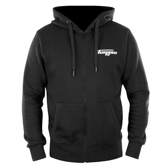 Corpo Zip Hoodie - Black / White Furygan SweatRef: FU1410