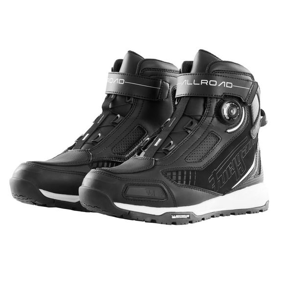 Furygan ALLROAD D3O® WATERPROOF Motorcycle Riding Shoes - Black / WhiteRef: FU1400