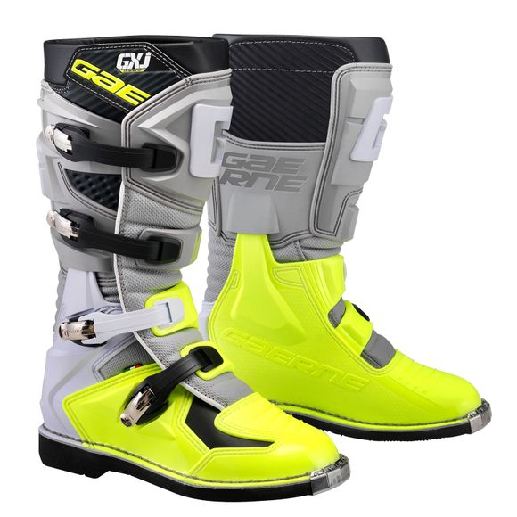 Bottes cross Gaerne GXJ GREY/YELLOW FLUO JUNIOR - Gris / JauneRef : GA0163