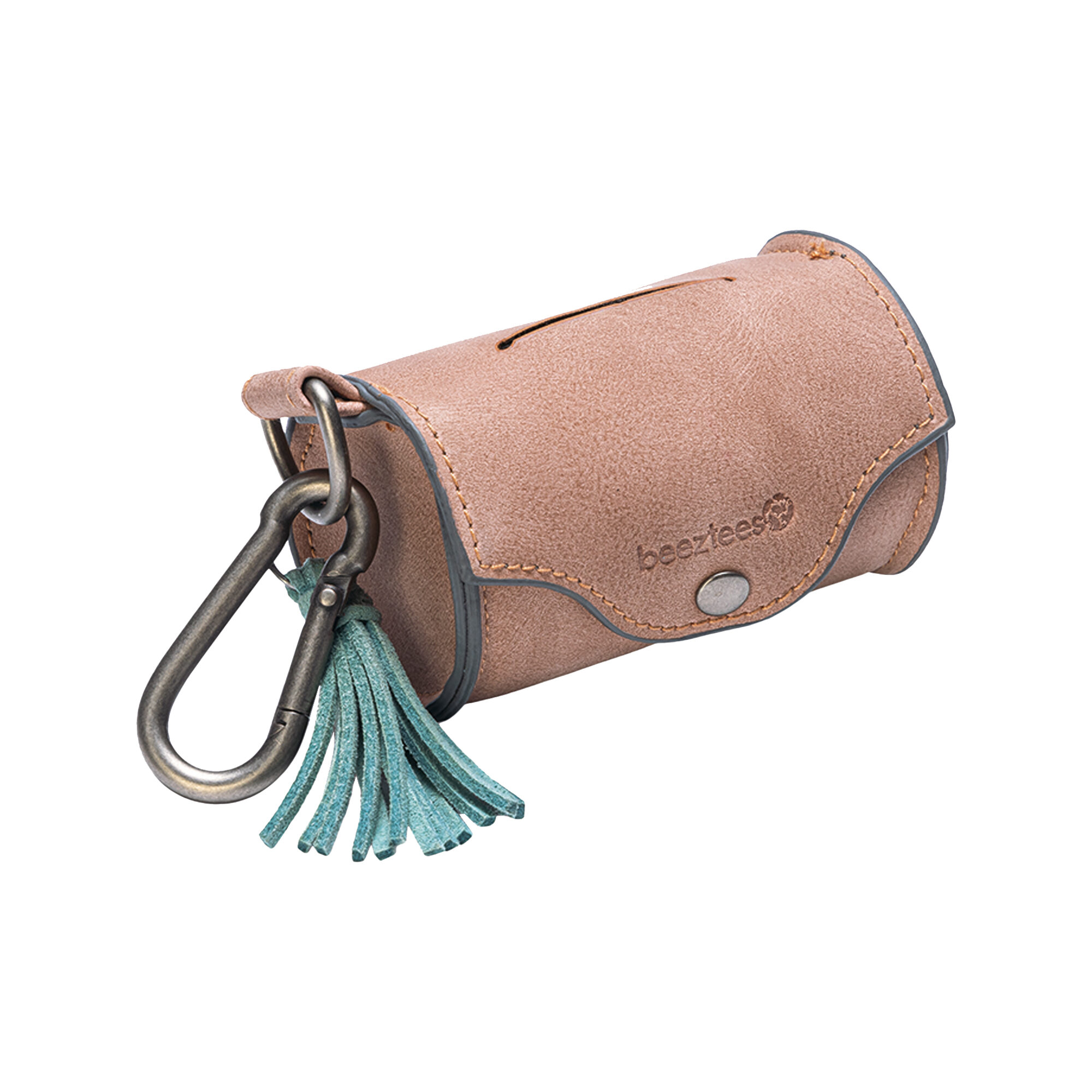 Beeztees Balacron Poop Bag Holder Synthetic Leather - 20 Bags - Brown