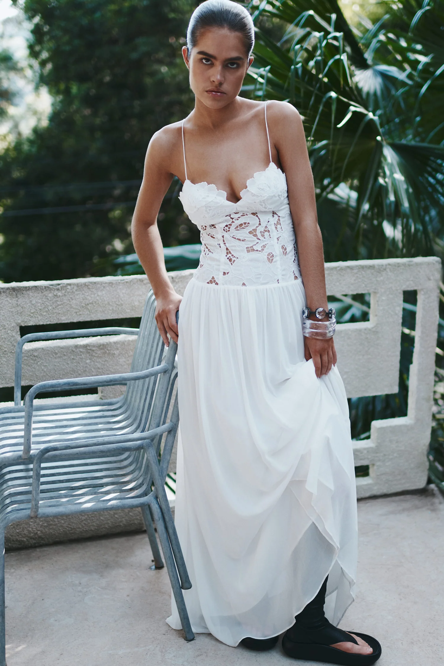 Stephanie Maxi Dress White