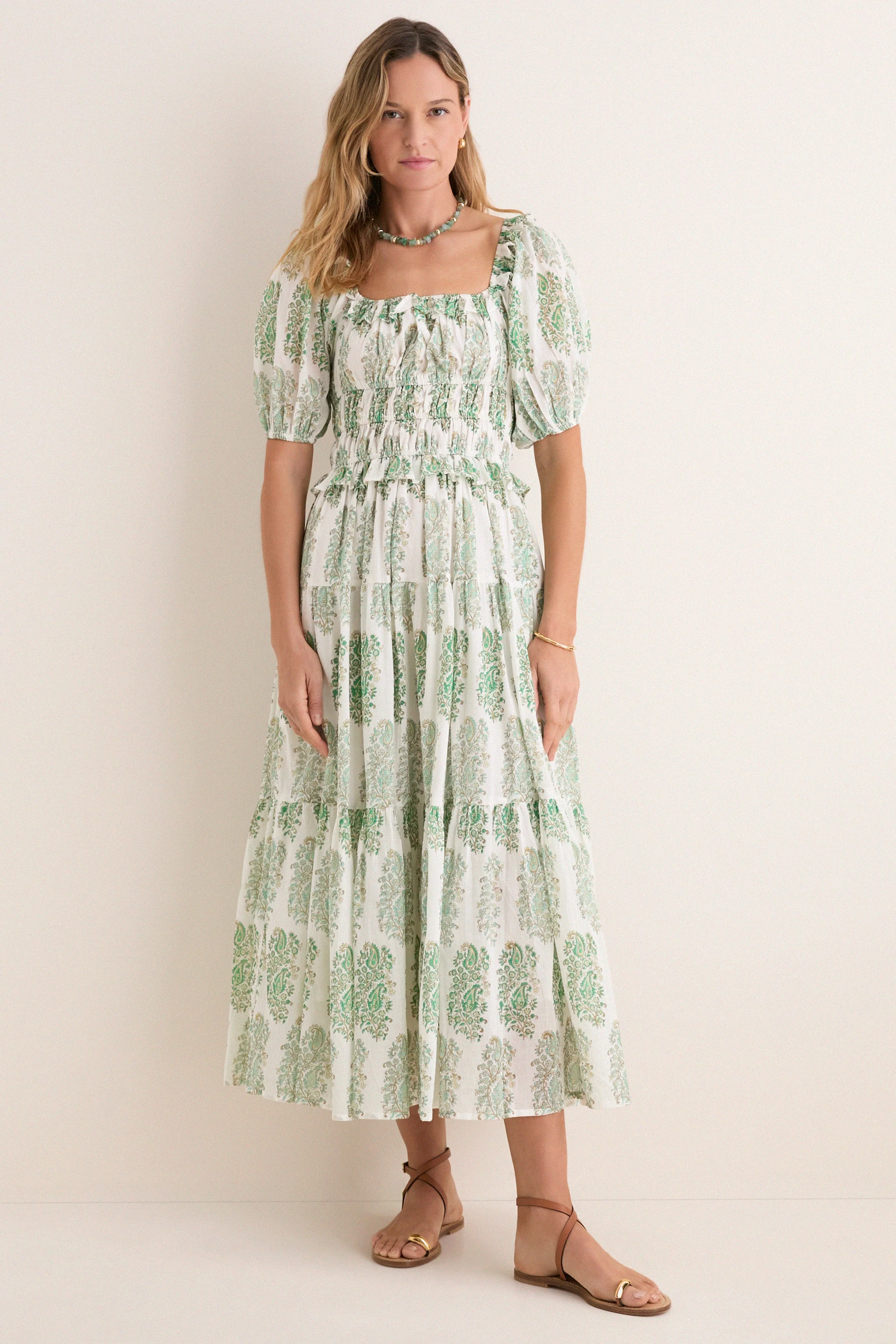 Green Mayura Percy Midi Dress