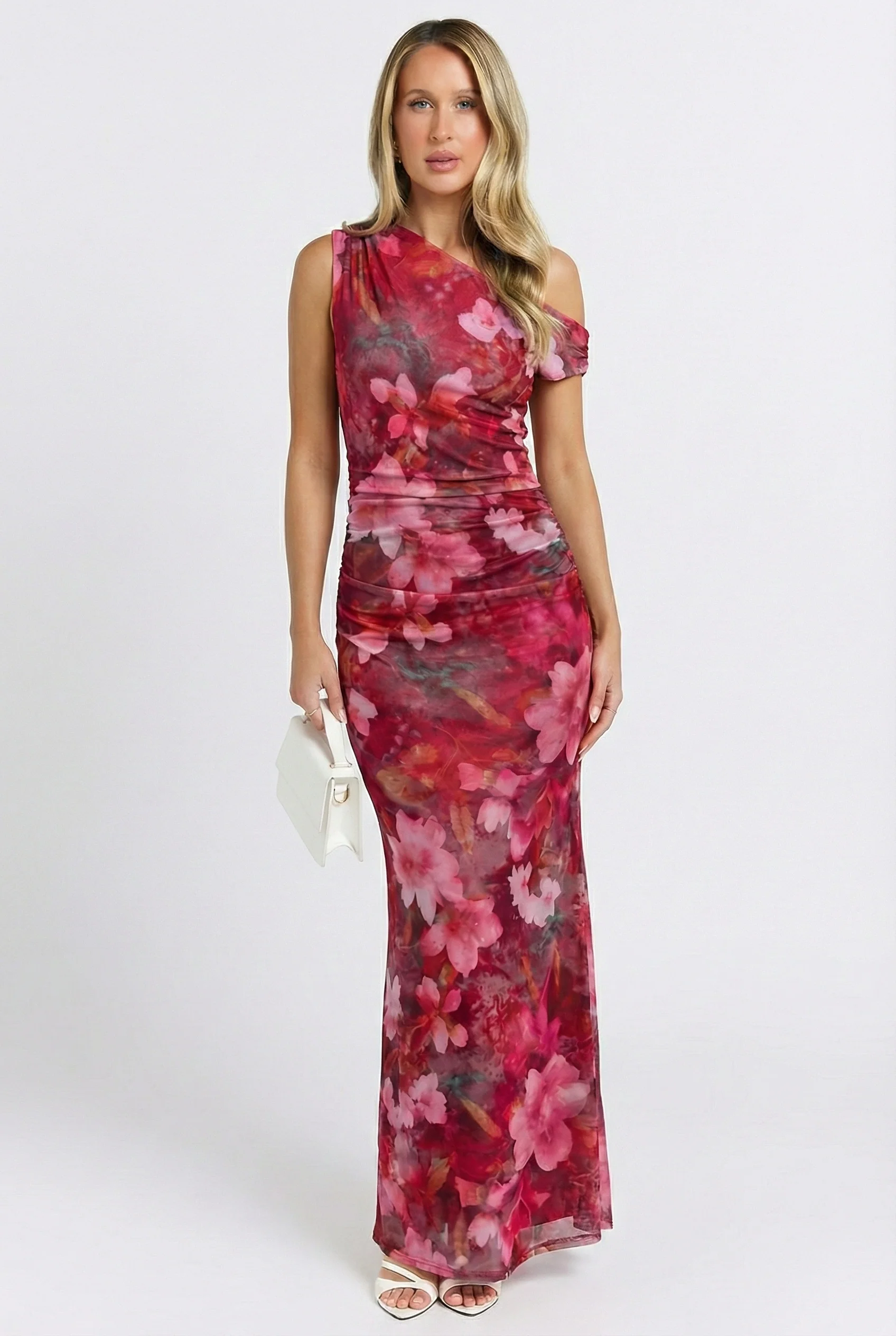 Saphira Off The Shoulder Floral Maxi Dress