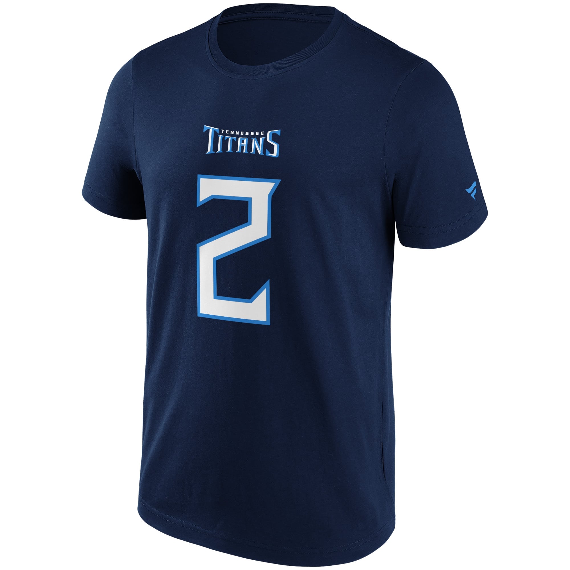 Julio Jones #2 Tennessee Titans Iconic Player NFL T-Shirt Navy