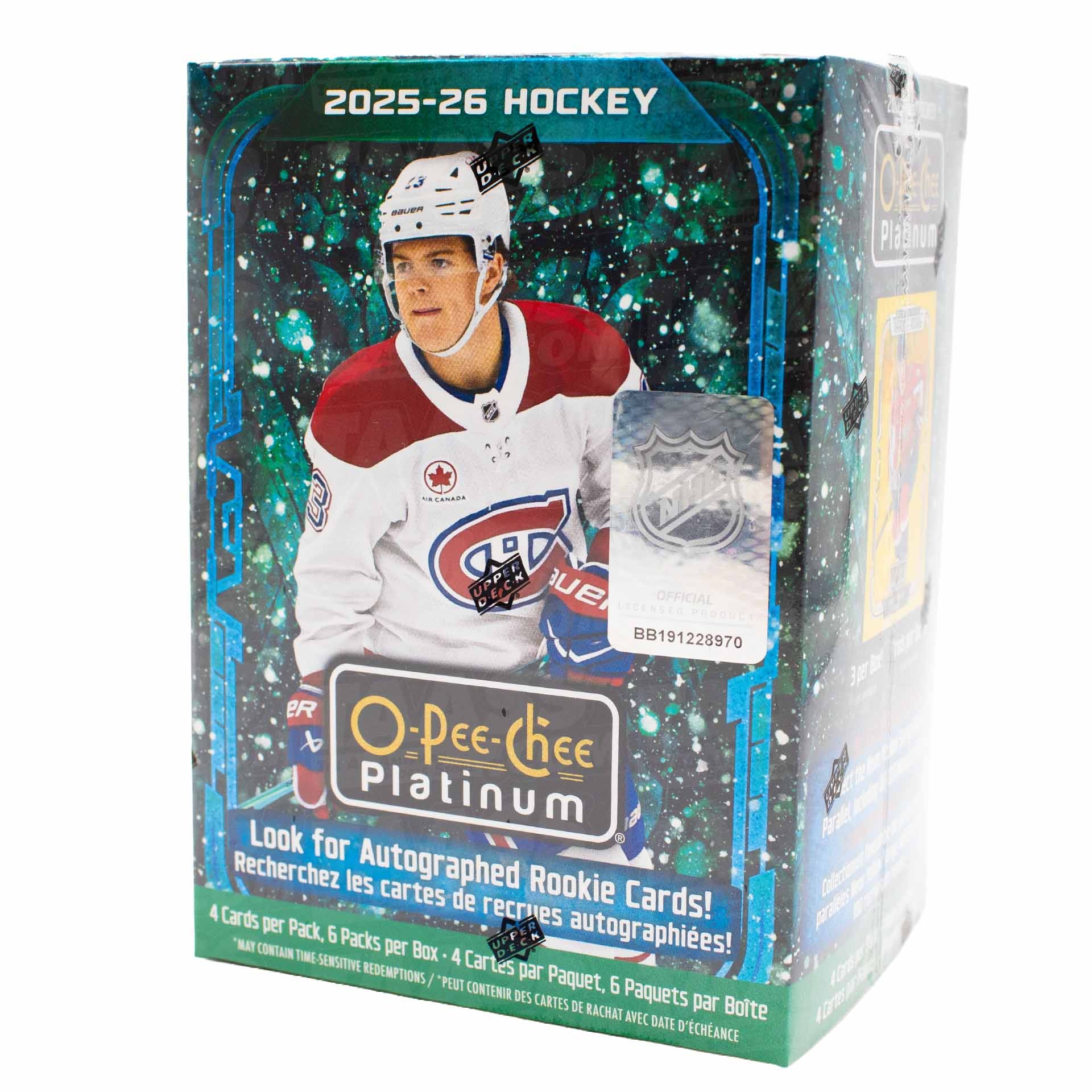 2025/26 Upper Deck O-Pee-Chee Platinum Hockey NHL Blaster Box