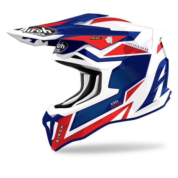 Airoh STRYKER cross helmet - AXE - BLUE RED GLOSS 2022 - Blue / RedRef: AR1102