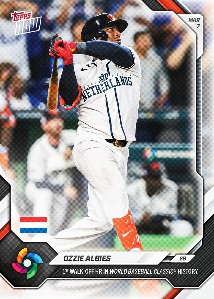 Ozzie Albies - 2026 World Baseball Classic Topps NOW® - Card 11 - PR: 1166