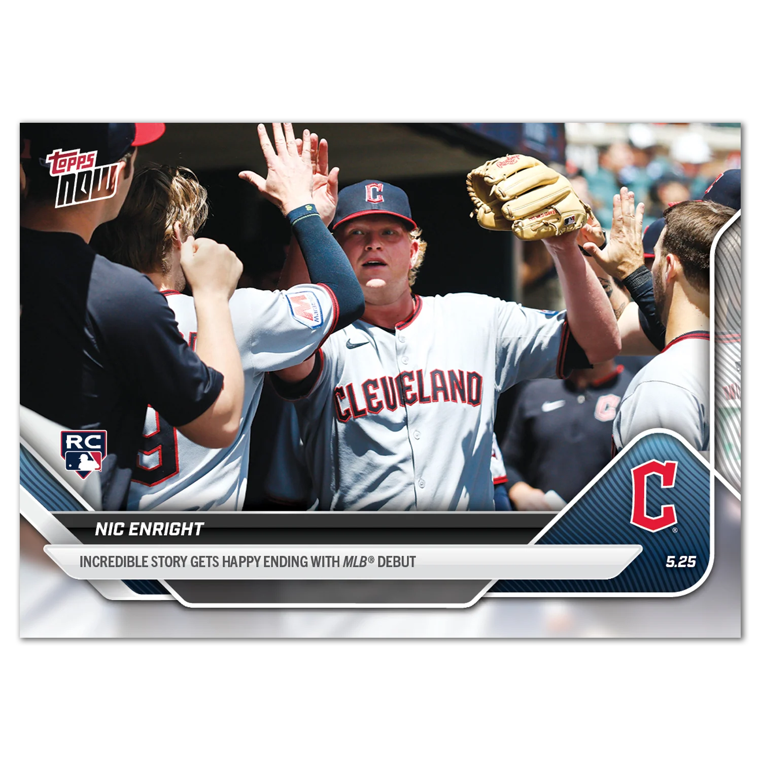 Nic Enright - 2025 MLB Topps NOW® - Card 216