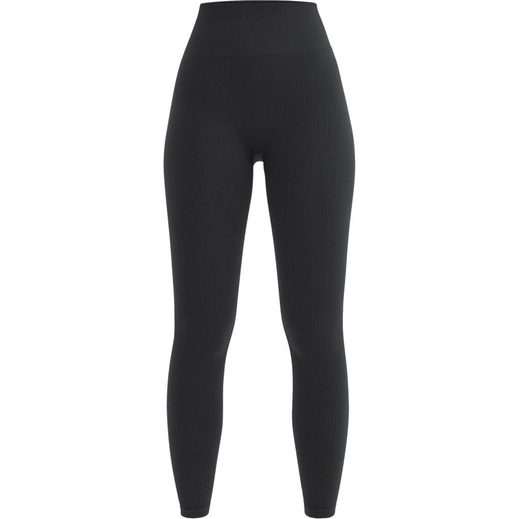 Röhnisch Seamless Rib Tights Women - Black