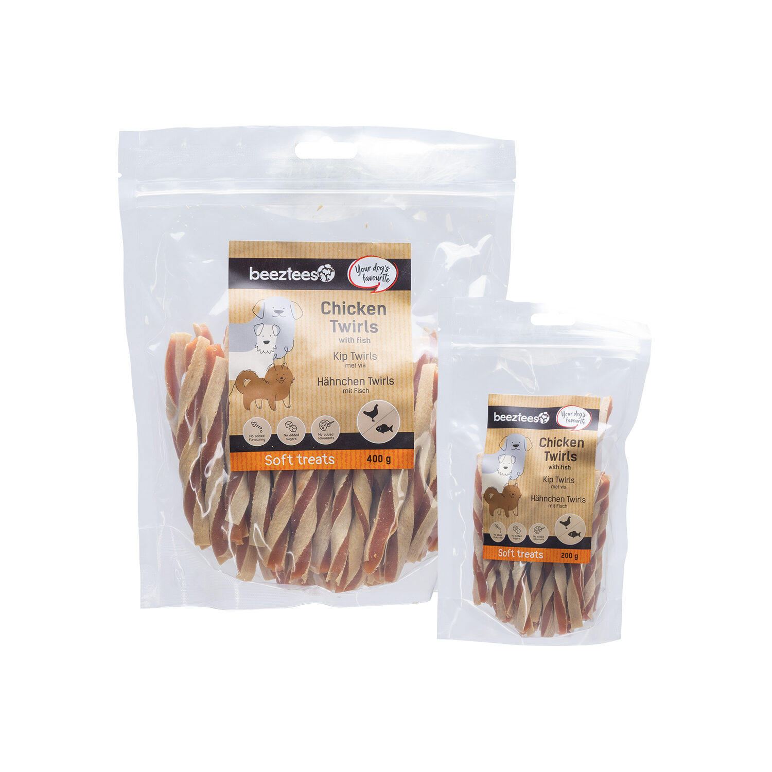 Beeztees Chicken Twirls with Fish - 200 g