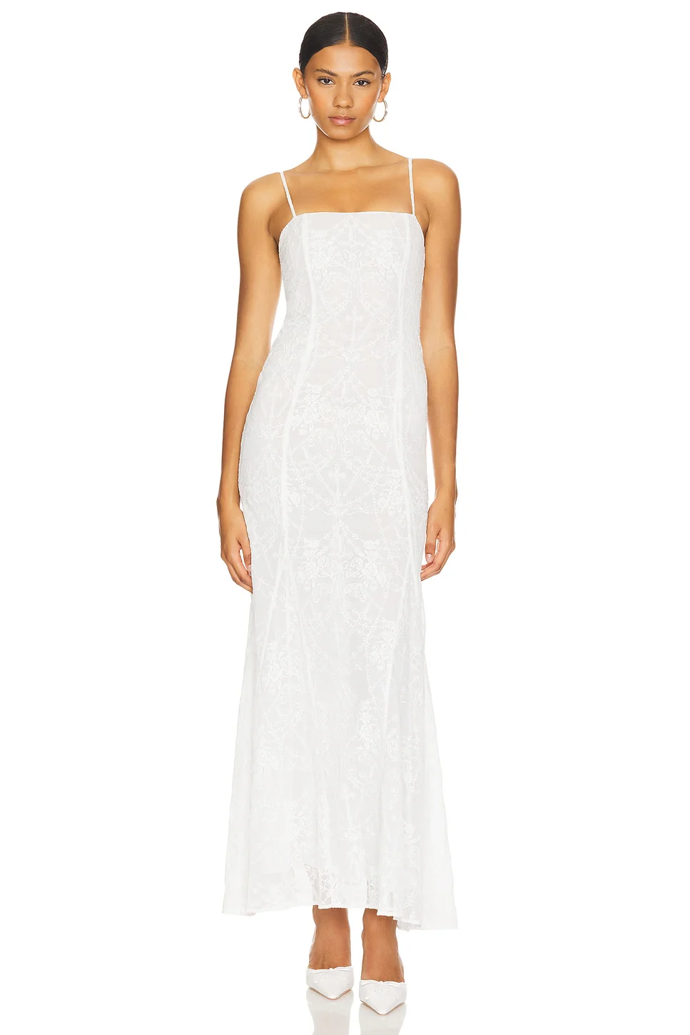 Caesarea Embroidered Maxi Dress